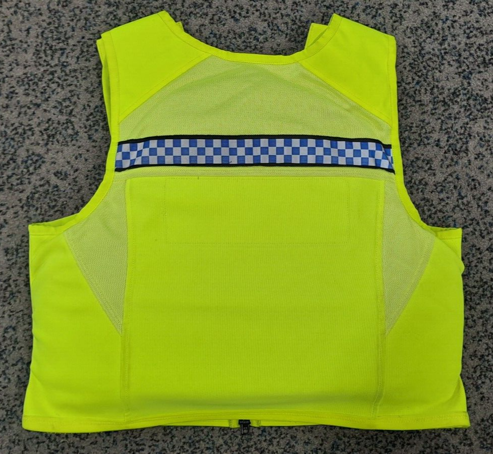 Genuine Ex Police Cooneen Protection Body Armour Vest Ballistic Hi Viz