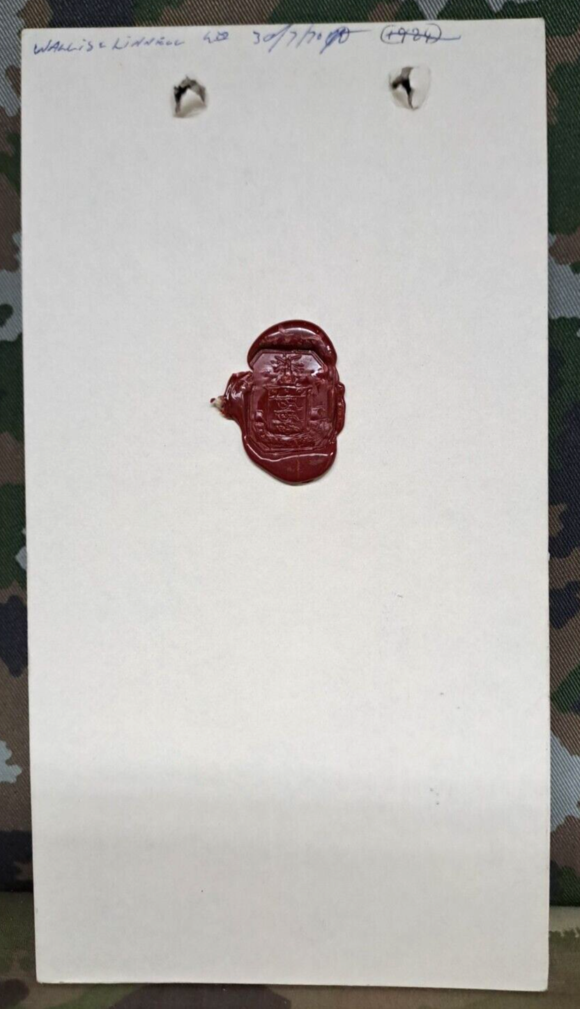 Genuine Vintage British Army Inspectorate of Stores Cloth Badge Sample Card 1962