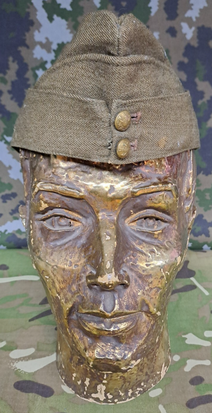 WW2 Dated 1939 British Army Military Forage Side Cap Rego Clothiers 6 - 7/8