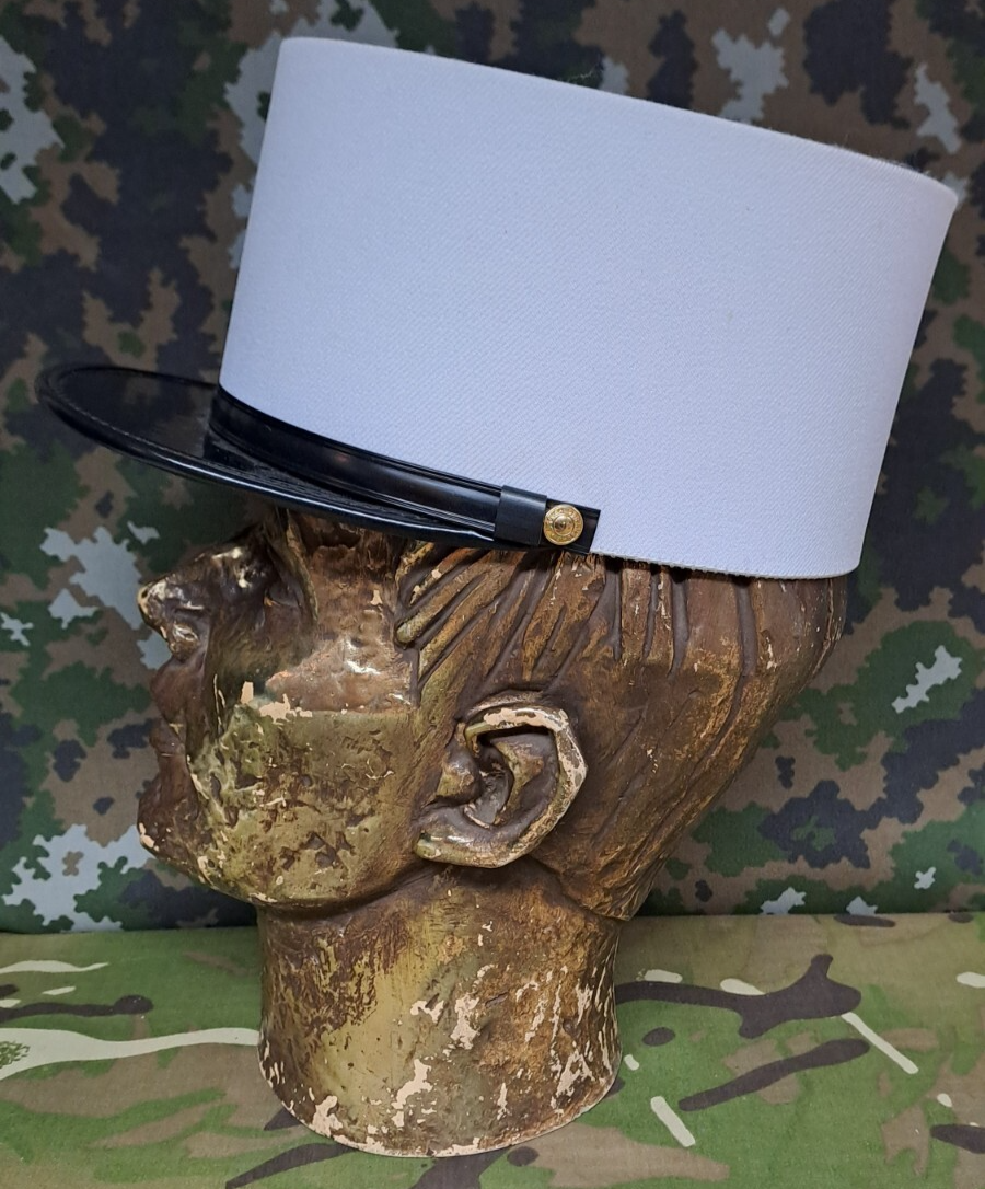 Genuine French Army Military Foreign Legion White Kepi Cap Hat - 55