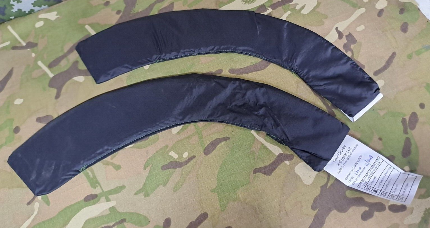 Genuine Army Military Surplus MK2 Osprey Half Collar Filler Plates Black Set