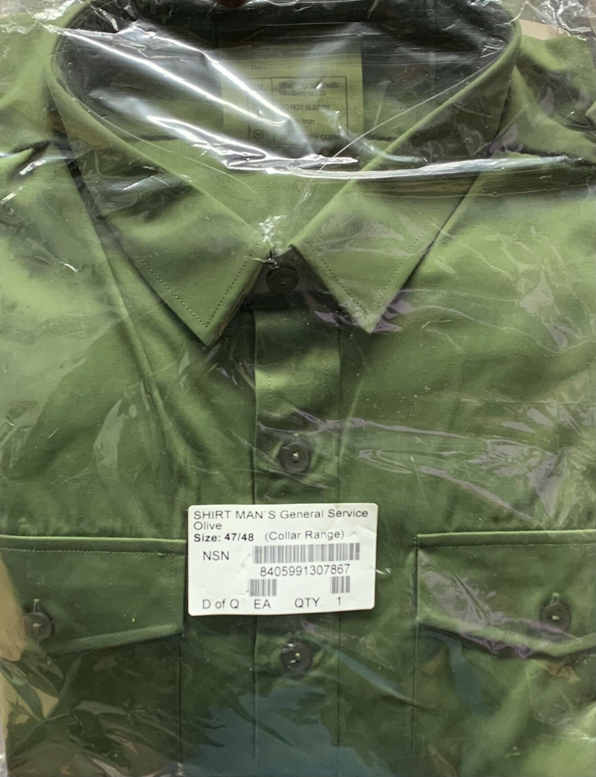 British Military Issue Brand New Olive Green General Service Long Sleeve Shirt