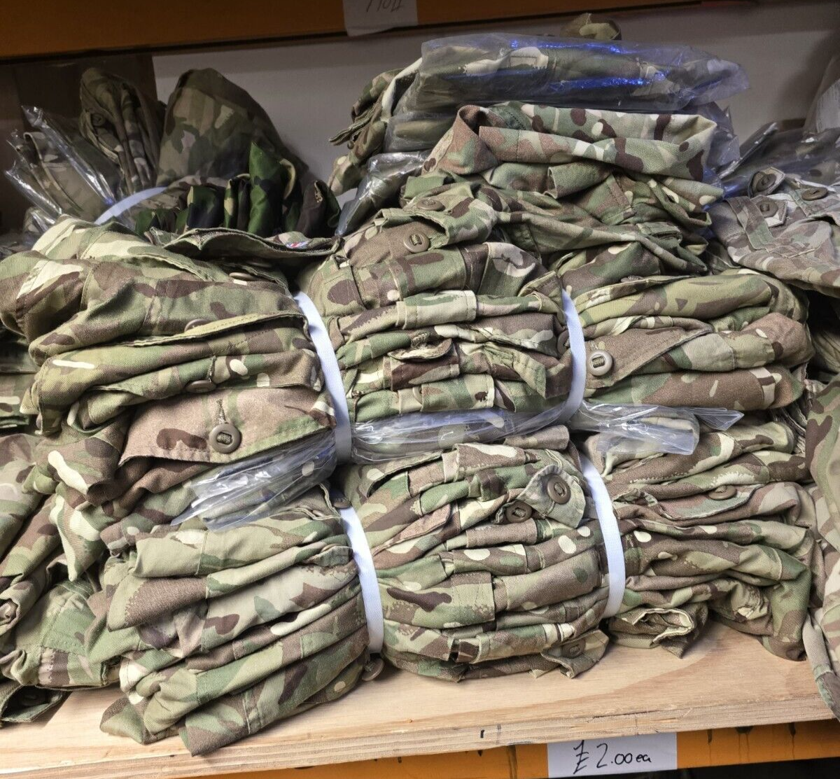 20 X British Army Combat Jacket MTP Camouflage Barrack PCS Dress Shirt Bundle