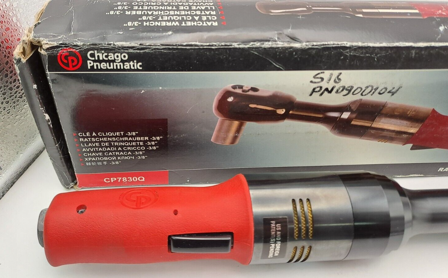 NEW CHICAGO PNEUMATIC CP7830Q 3/8" COMPRESSED AIR RATCHET WRENCH