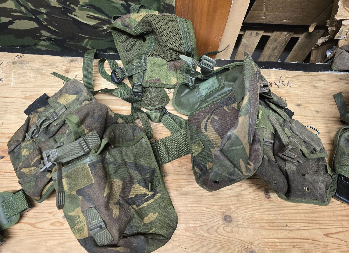 Genuine British Army Woodland DPM Webbing Set Airsoft Job Lot Bundle X 4