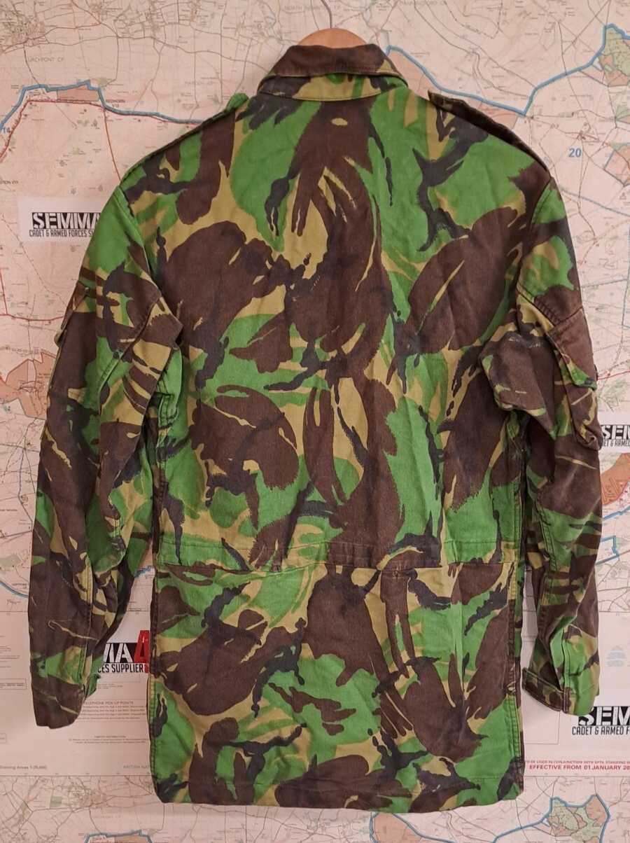 VINTAGE COLD WAR ERA BRITISH ARMY MILITARY DPM CAMO COMBAT SMOCK JACKET 180/96