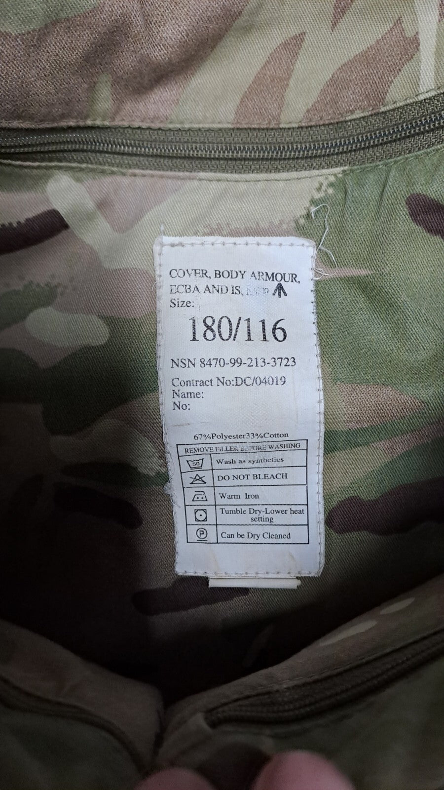 5 X British Army Flak Jackets Soft Combat Body Armour British Army MTP Bundle