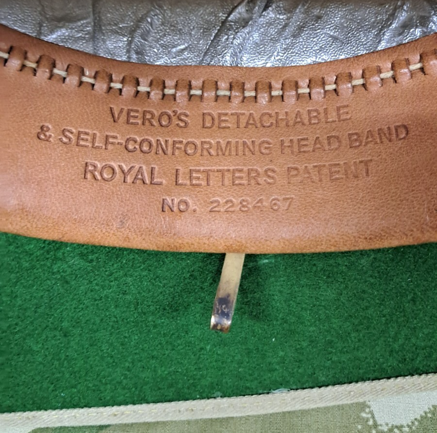 Genuine Vintage British Army Military Issue WW2 Pith Helmet Made By E.W.Vero