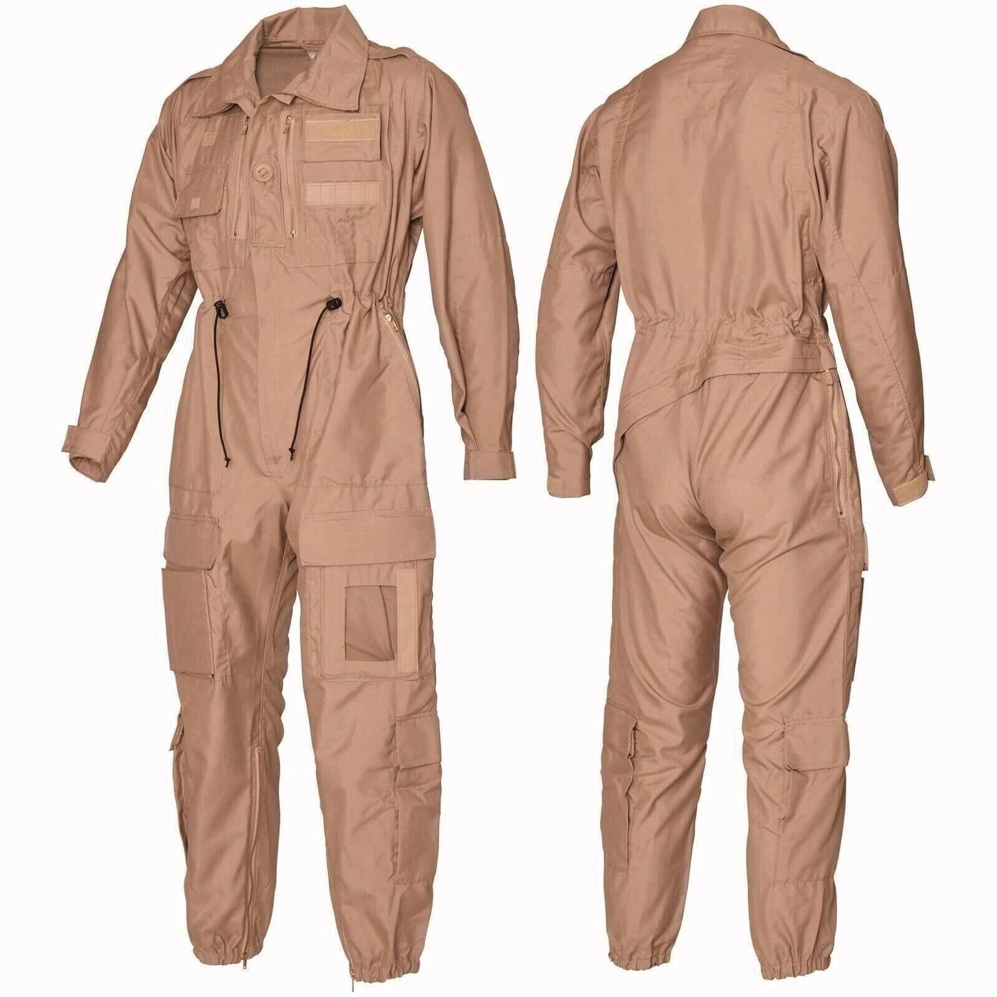 New 200/120 AFV Crewman Fire Retardant Coveralls Khaki Beige Desert Zipped x 2