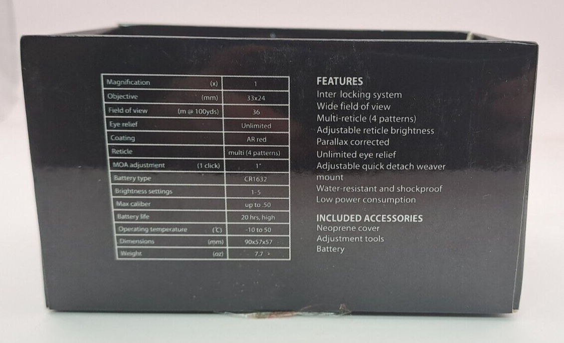 Genuine Sightmark Falke II Red Dot Sight Tactical Spec Optic