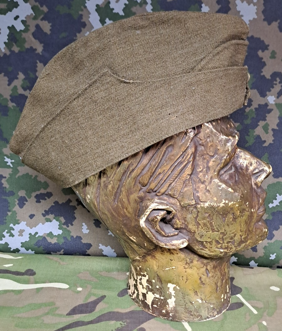 WW2 Dated 1939 British Army Military Forage Side Cap Rego Clothiers 6 - 7/8