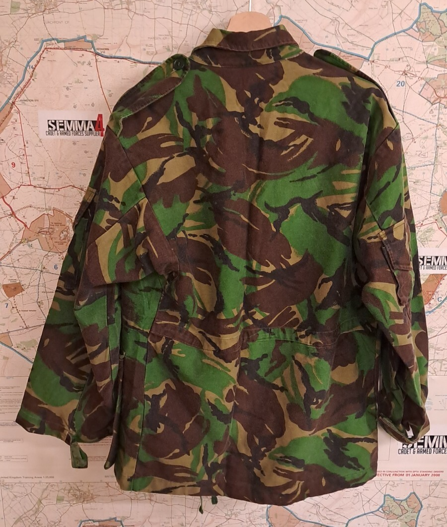 VINTAGE COLD WAR ERA BRITISH ARMY MILITARY DPM CAMO COMBAT SMOCK JACKET
