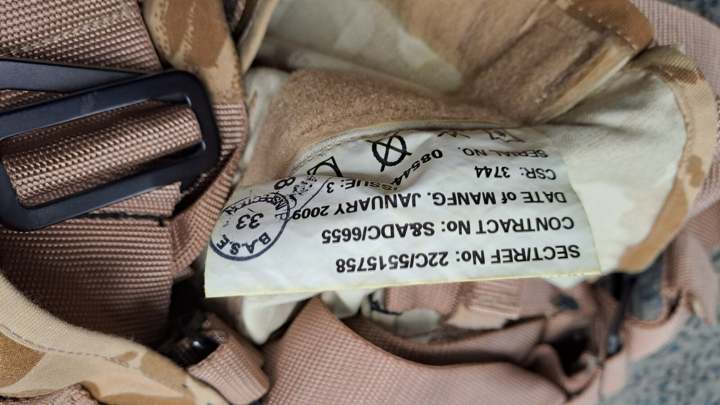 RARE Original RAF Desert DPM MK60 Life Preserver Armour Capable Vest Size 2