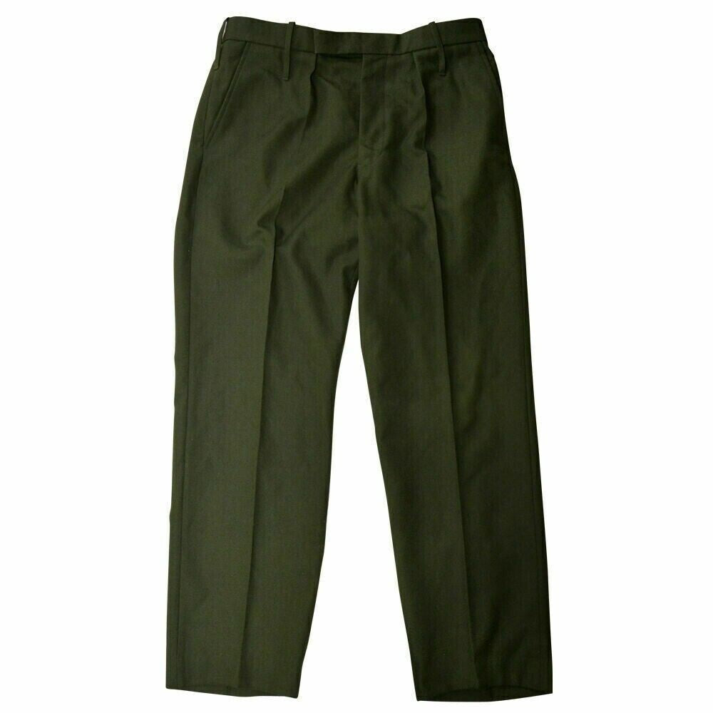 British Army Military Issue Forces Issue Green Barrack Dress Trousers - 84 CM
