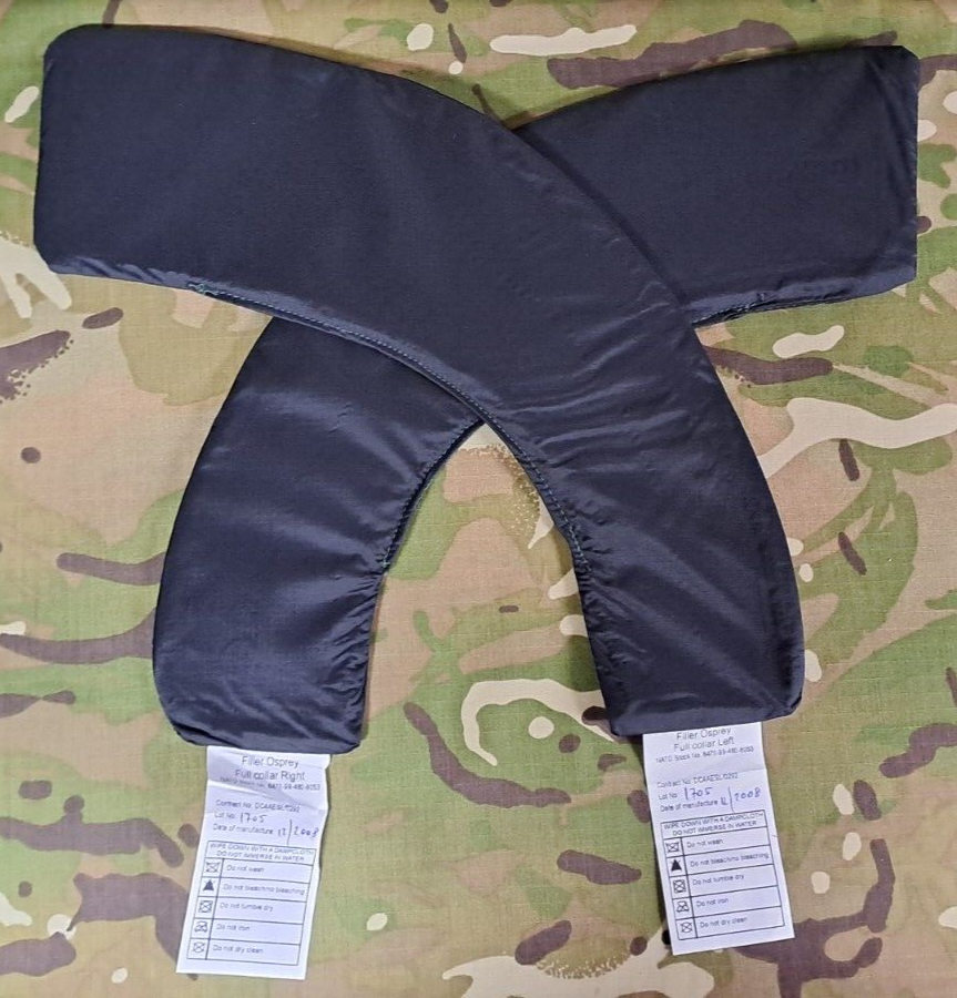 Genuine Army Military Surplus MK2 Osprey Full Collar Filler Plates Black Set