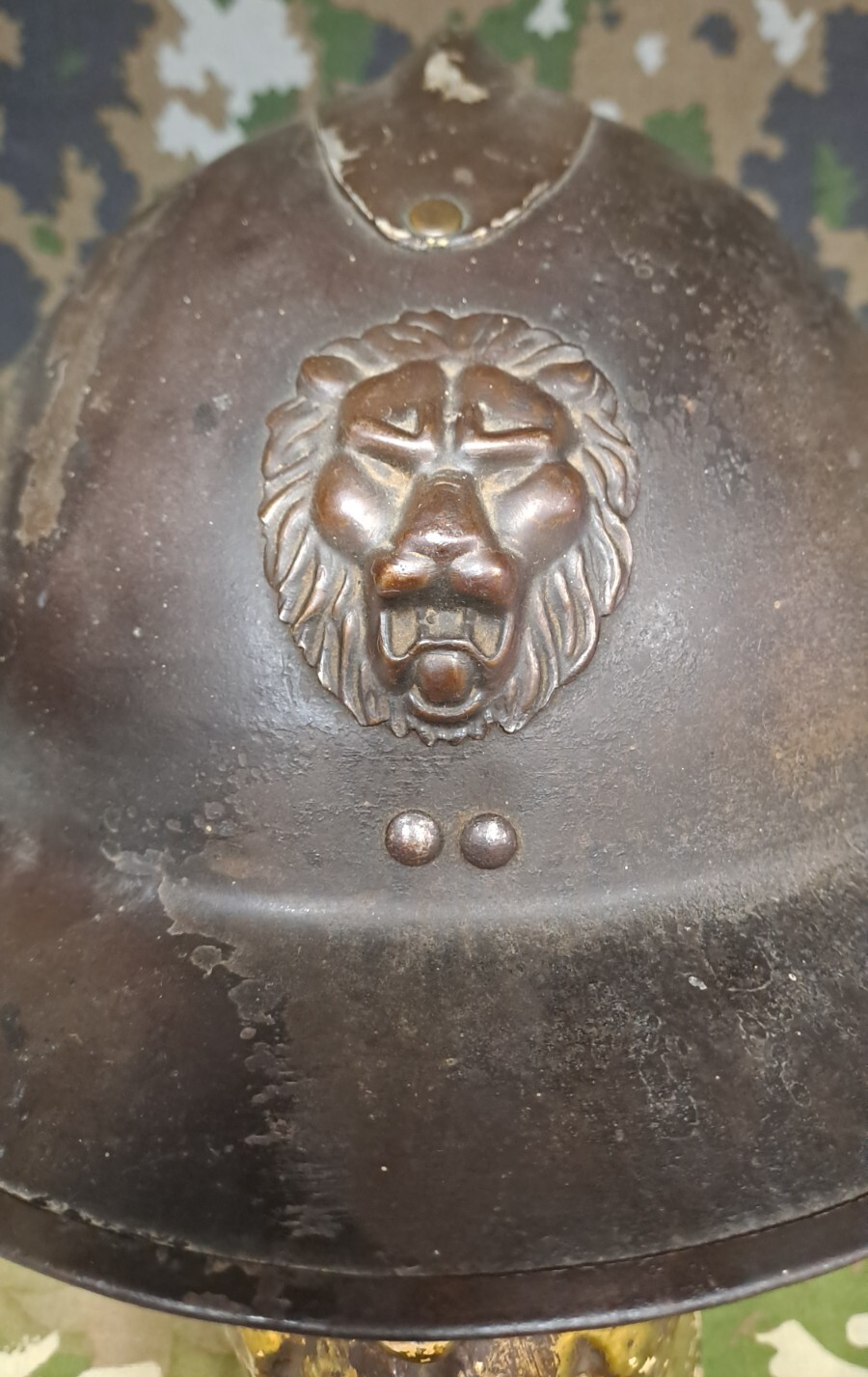 Original WW2 Belgian Army M31 Model Adrian Helmet - Complete with Liner