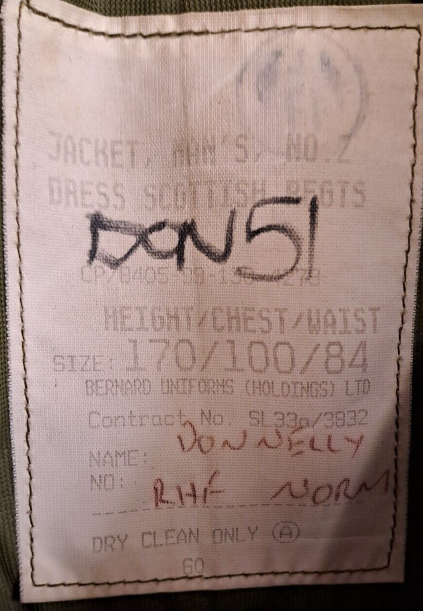 Genuine British Army Military Surplus No2 Dress Jacket Tunic Highland Fusiliers