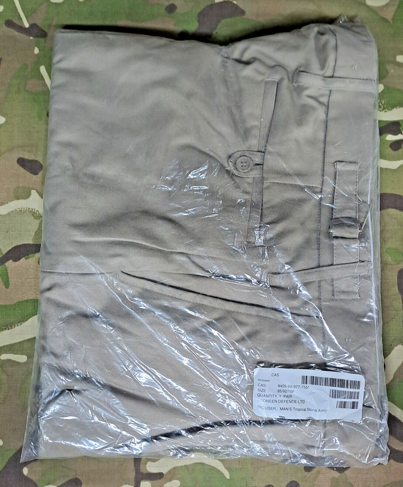 New Tropical Stone Trousers British Army Temperate Safari Dress Uniform 85/92