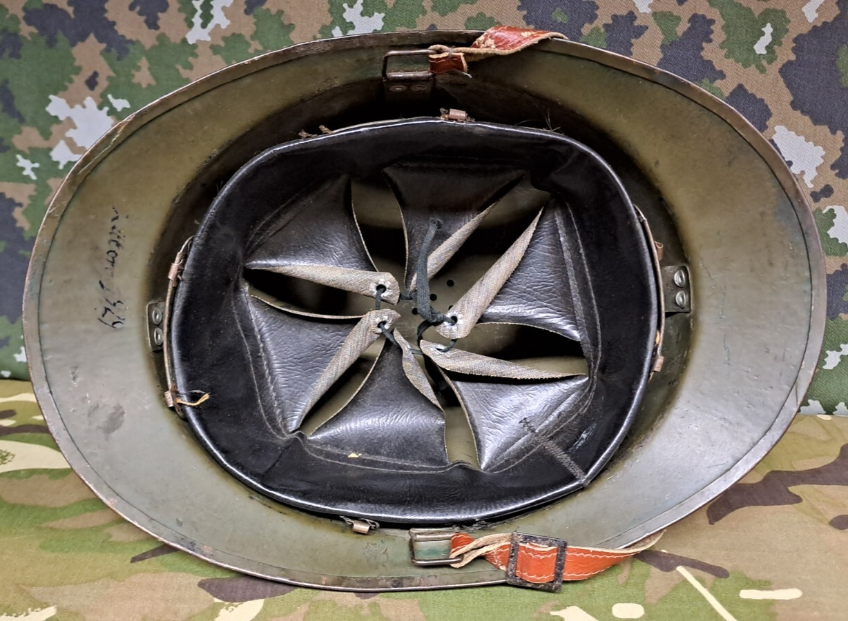 Original WW2 French Army M1926 Model Adrian Helmet - Complete with Liner & Strap