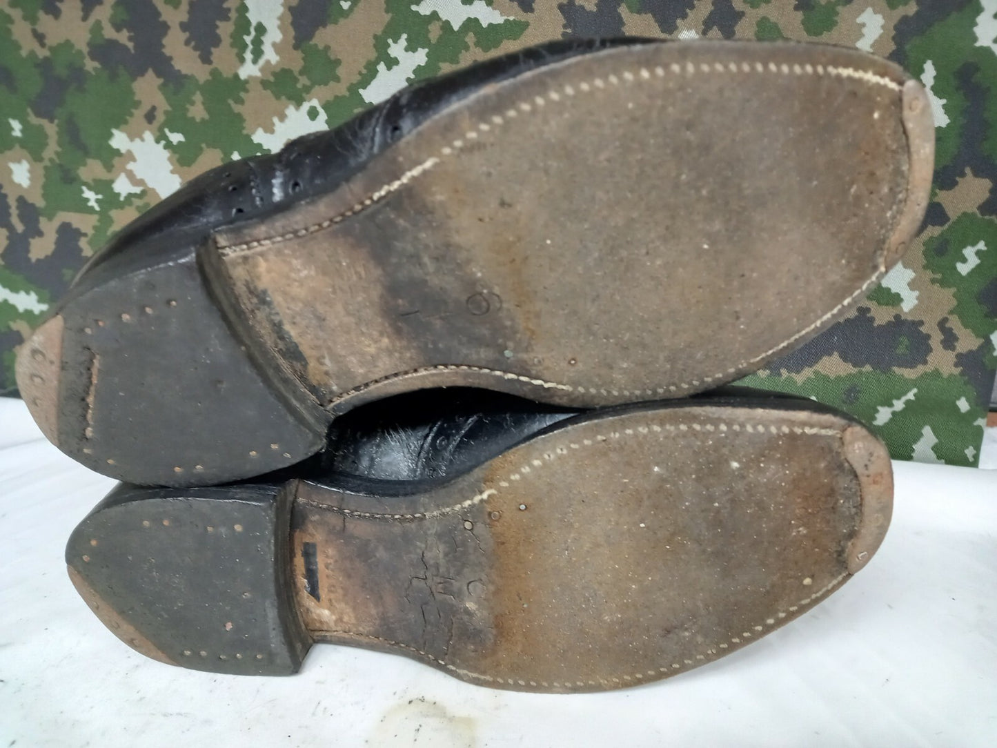 British Army Highland Issue Service Leather Dress Shoes Brogues / Blakeys - 6 M