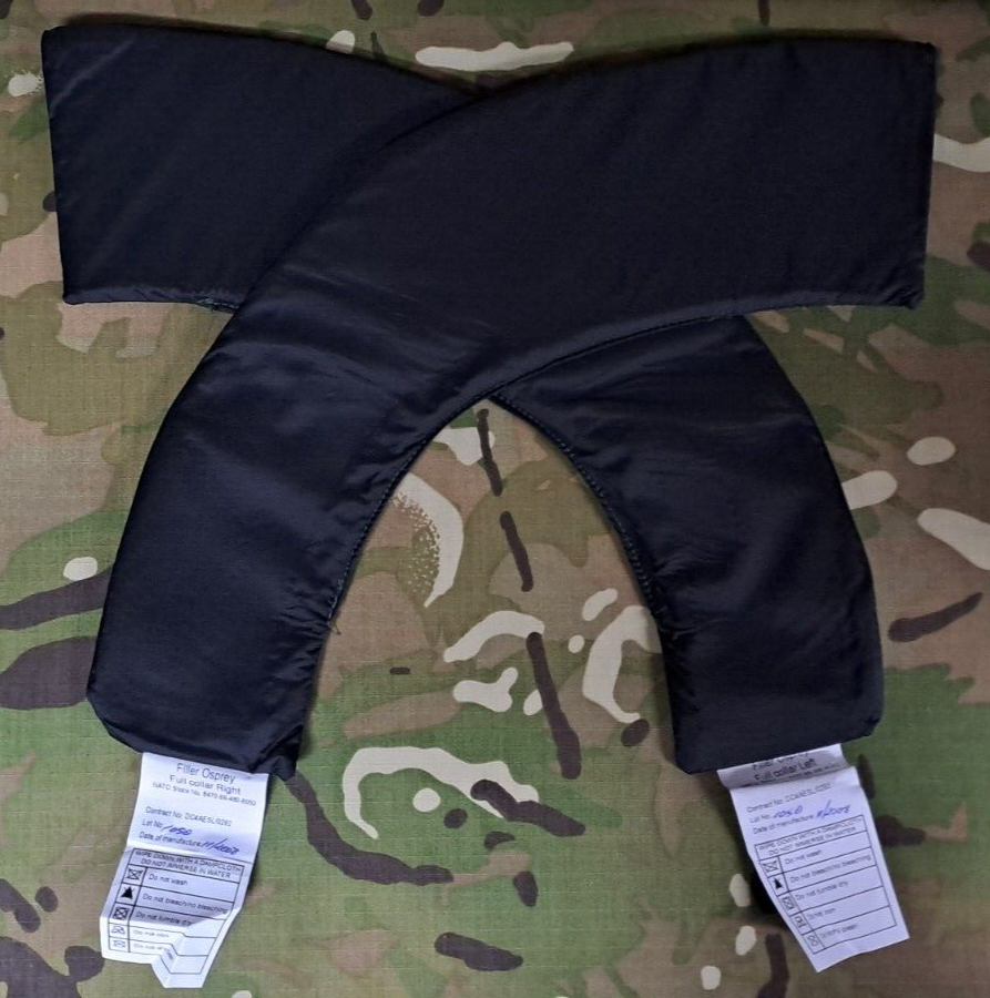 Genuine Army Military Surplus MK2 Osprey Full Collar Filler Plates Black Set