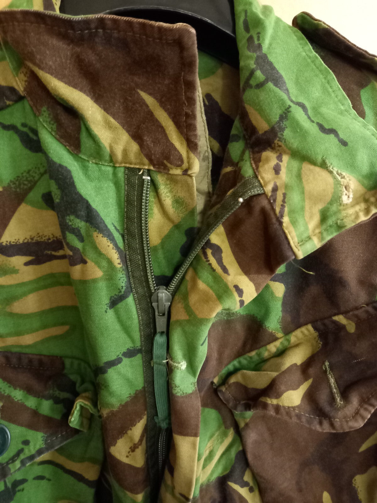 VINTAGE FALKLANDS ERA BRITISH ARMY MILITARY DPM COMBAT SMOCK JACKET - 180/96