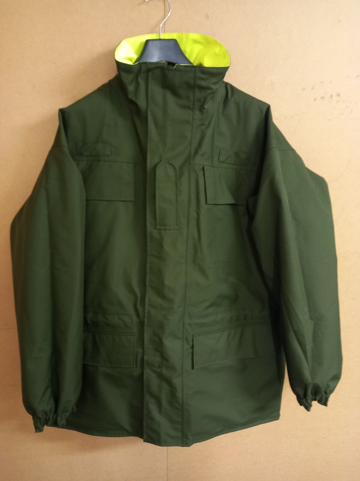 Army Military Reversible Waterproof Gore-Tex Hi Viz Olive Green Jacket Coat 170