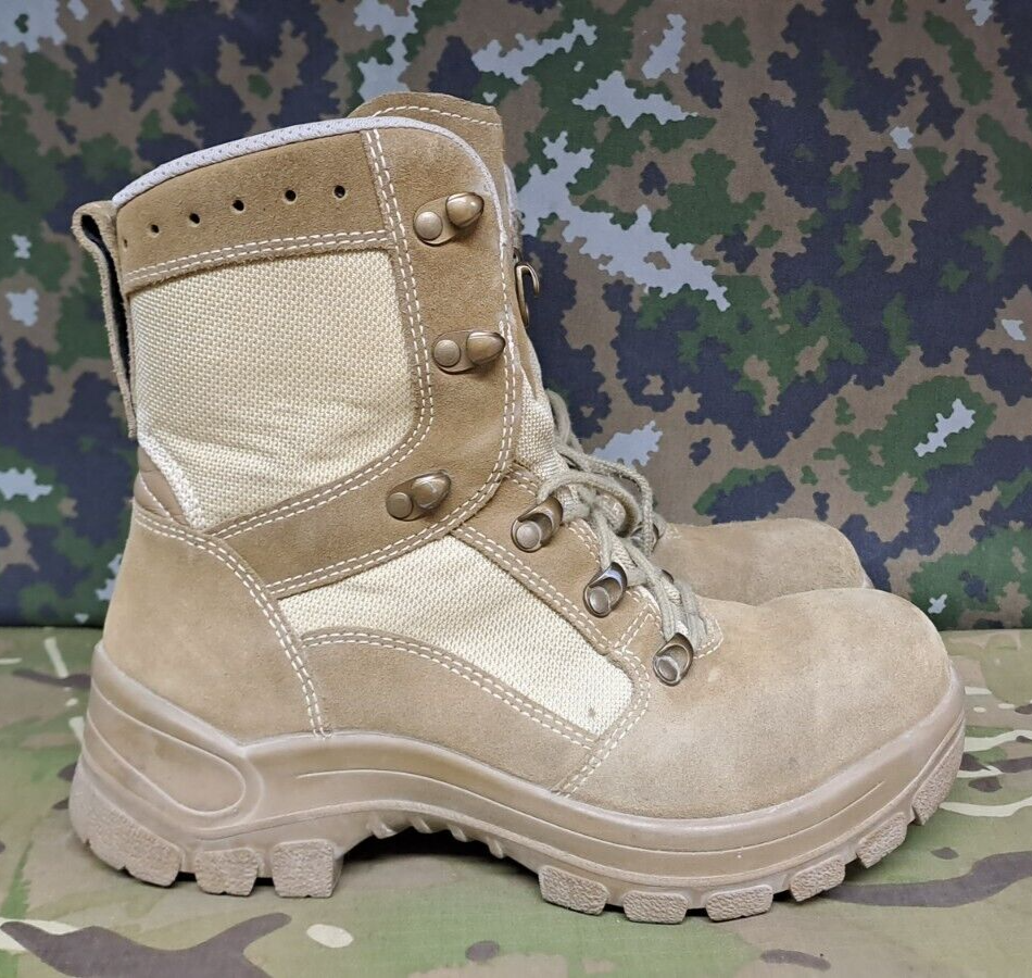 Haix Airpower Desert Boot Army Combat Patrol Boots Summer Beige - 5 UK
