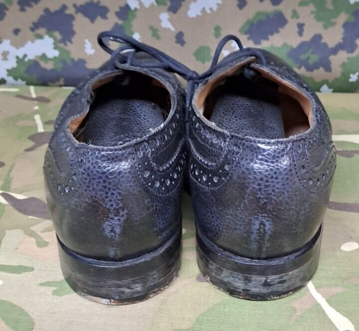 Genuine British Army Military Highland Issue Service Dress Shoes Brogues - 8 M