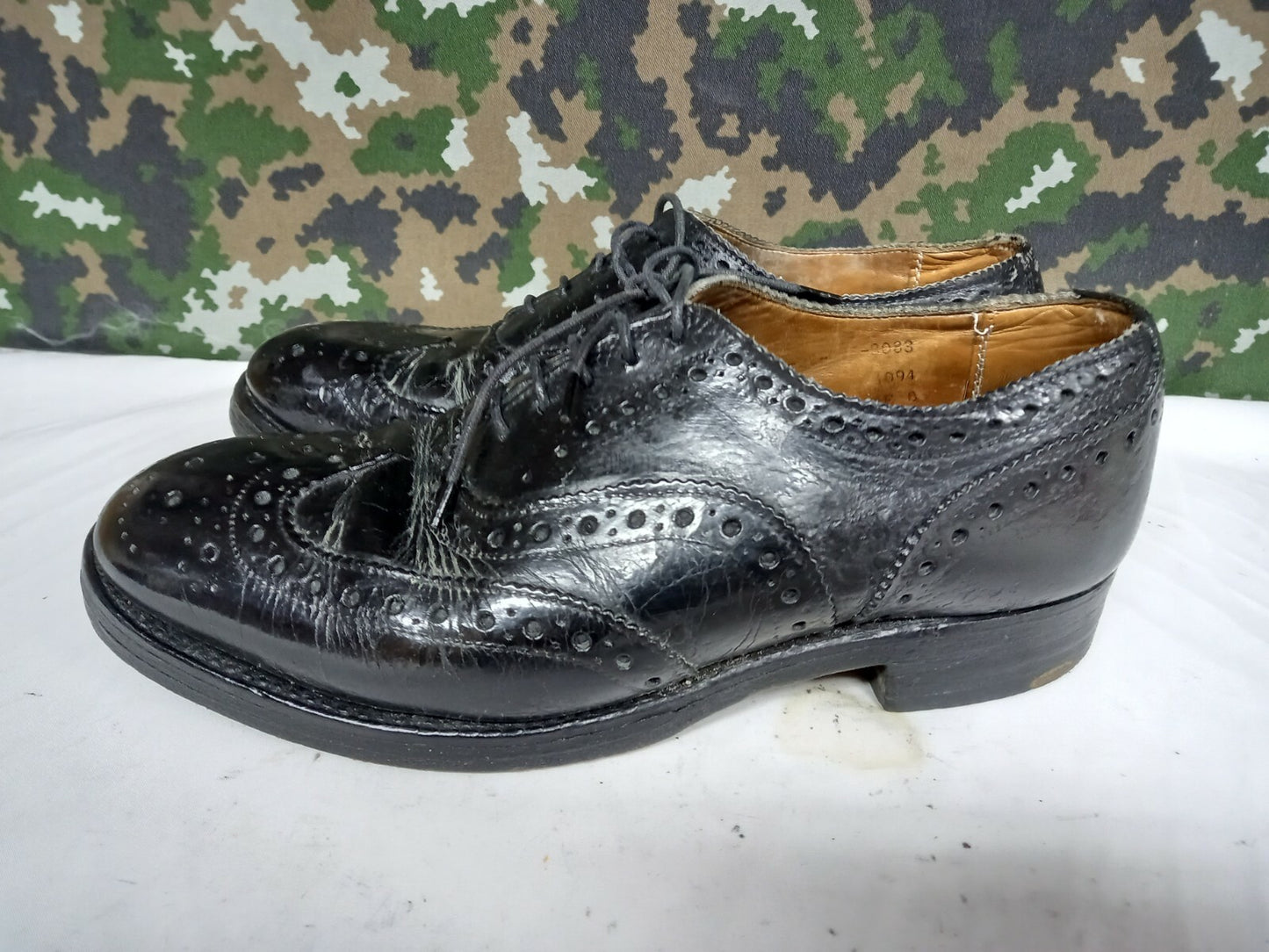 British Army Highland Issue Service Leather Dress Shoes Brogues / Blakeys - 6 M