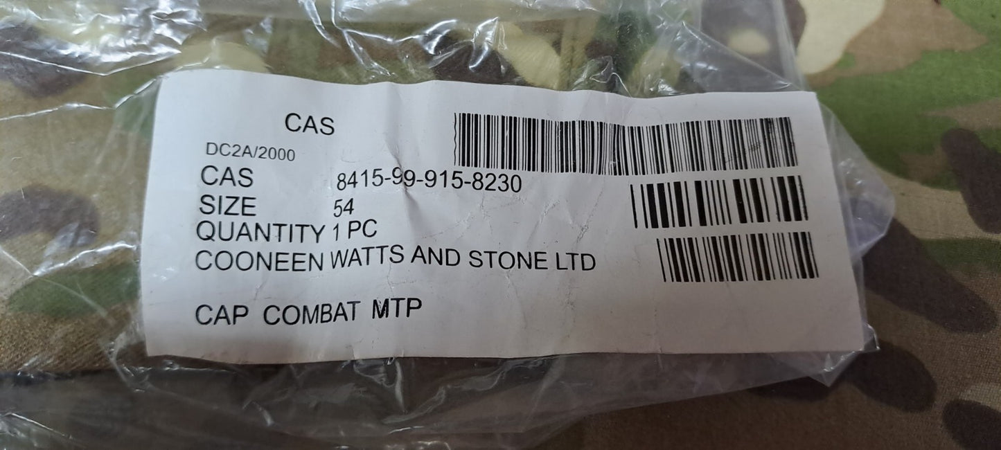 New British Army Surplus Combat Cap MTP Camouflage Field Patrol Cap Hat - 54 CM