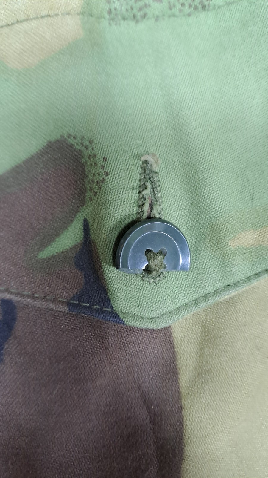 VINTAGE BRITISH ARMY MILITARY 1968 PAT DPM CAMO COMBAT SMOCK JACKET & HOOD - 3