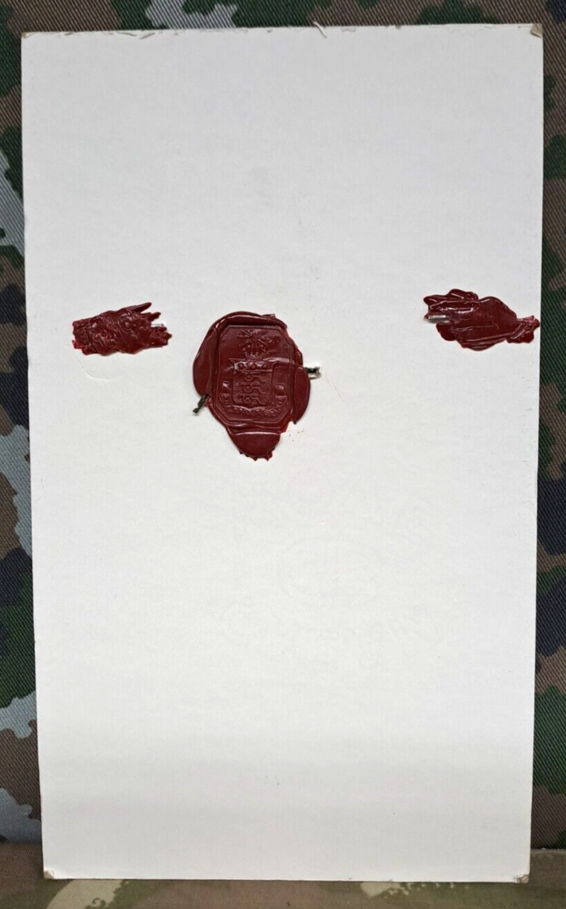 Genuine Vintage British Army Inspectorate of Stores Cloth Badge Sample Card 1963