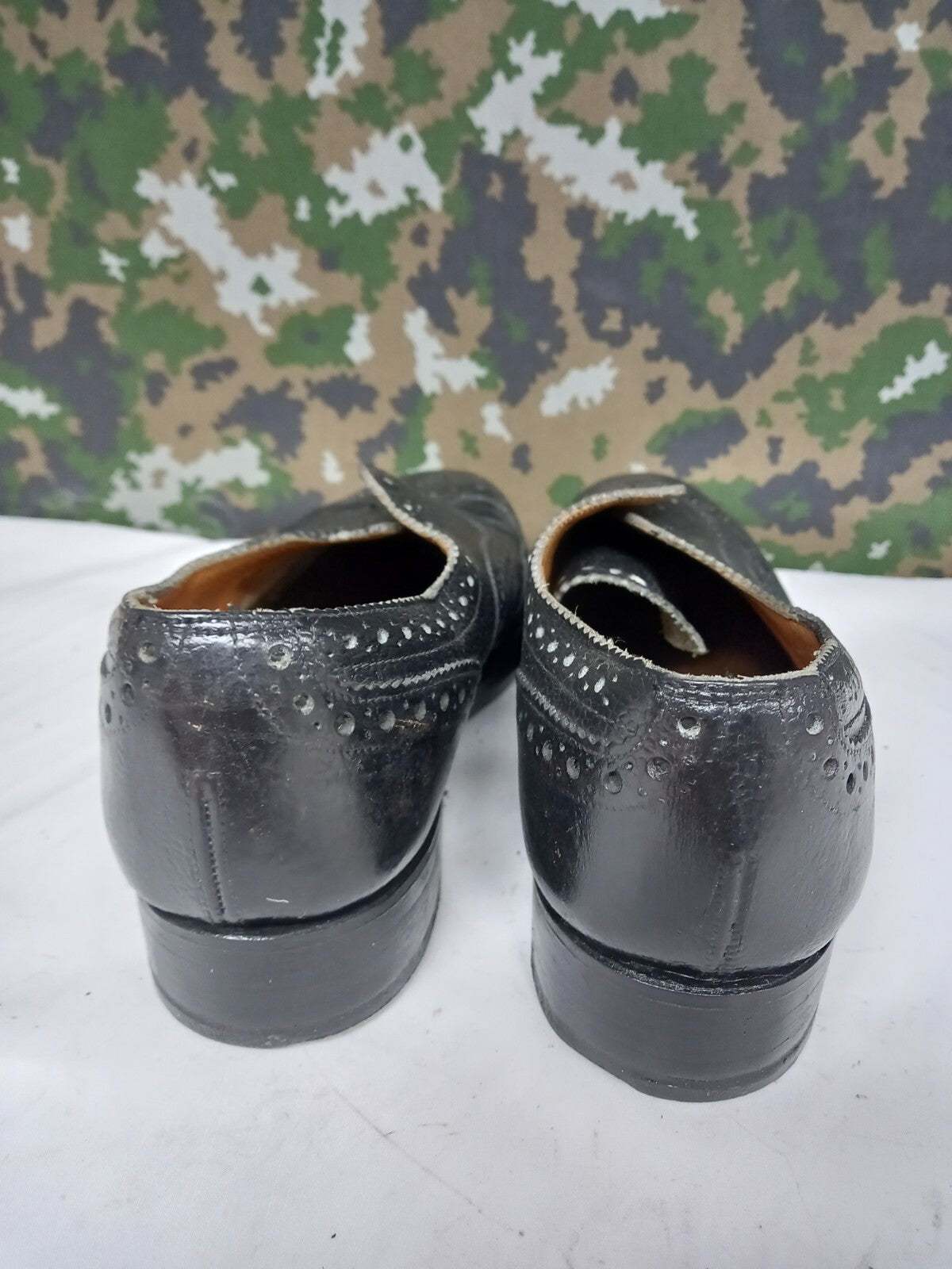 British Army Highland Issue Service Leather Dress Shoes Brogues / Blakeys - 6 M