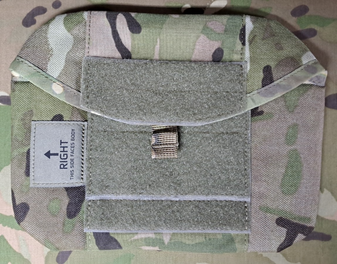 New British Army Military Virtus Side Plate Pouches V2 Right MTP Camo
