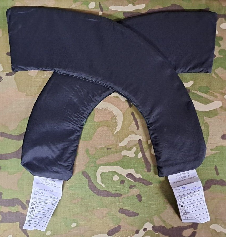 Genuine Army Military Surplus MK2 Osprey Full Collar Filler Plates Black Set