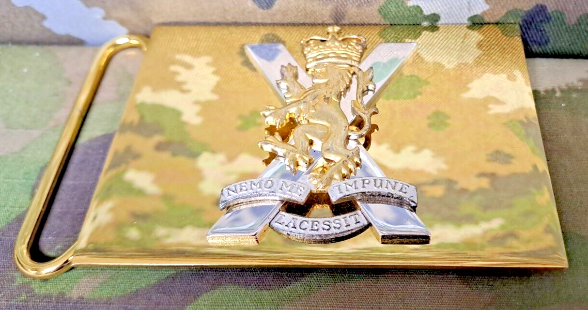 British Army Military Surplus Royal Regiment of Scotland Parade Belt Buckle