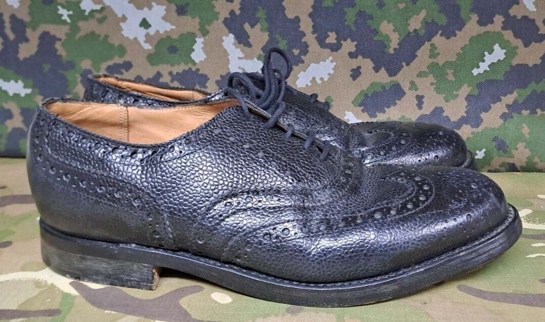 Genuine British Army Military Highland Issue Service Dress Shoes Brogues - 8 M