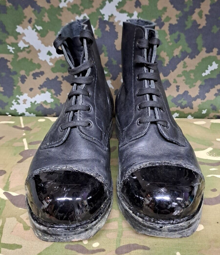 British Army Military Surplus Drill Parade Dress Combat Tapped Boots - 8 L