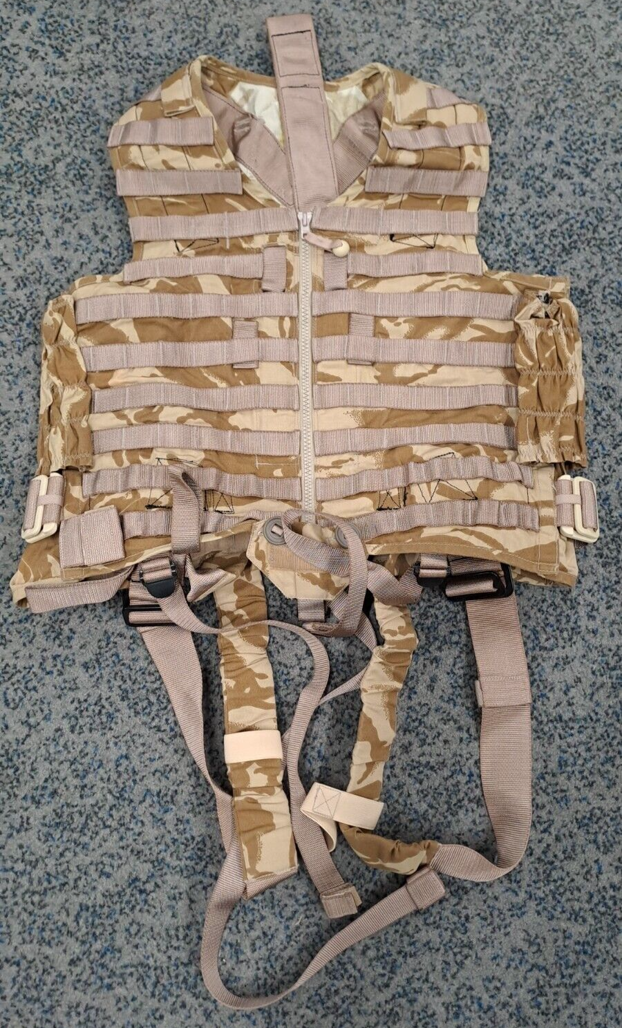 RARE Original RAF Desert DPM MK60 Life Preserver Armour Capable Vest Size 4