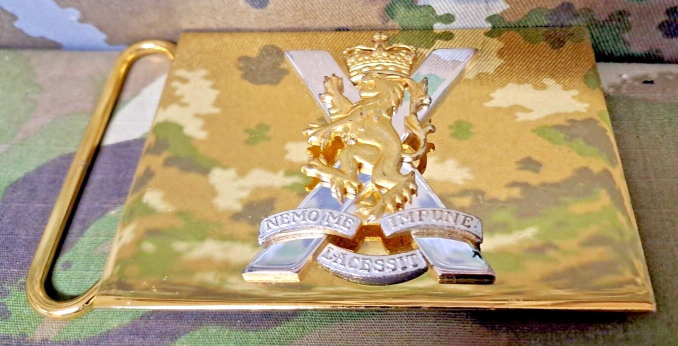 British Army Military Surplus Royal Regiment of Scotland Parade Belt Buckle