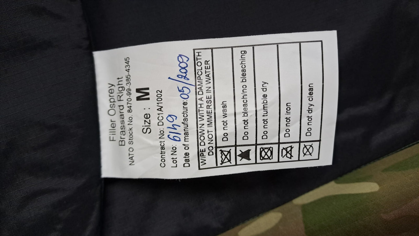 Genuine British Army Military SAS Osprey Brassard Ballistic Soft Filler Plates