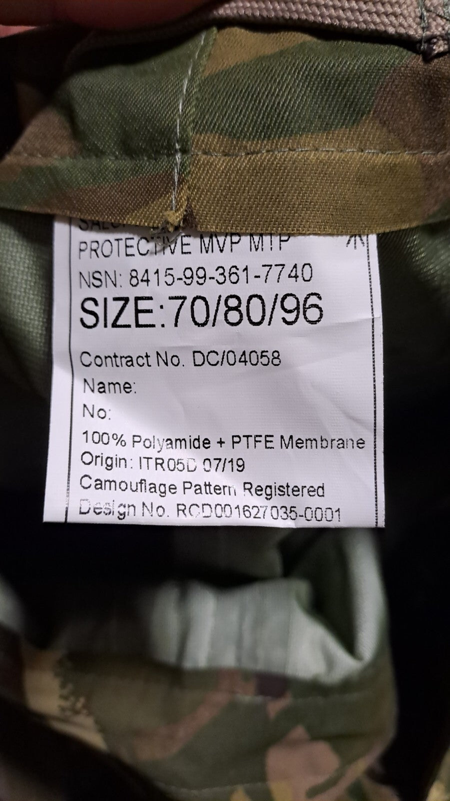 New MTP Salopettes Trousers Protective Petroleum MVP British Army - 70/86/96