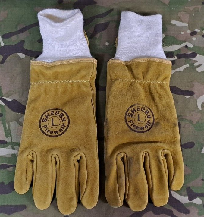 Shelby Firewall Firefighting Firefighter Gloves Gold Brown Size: Large L