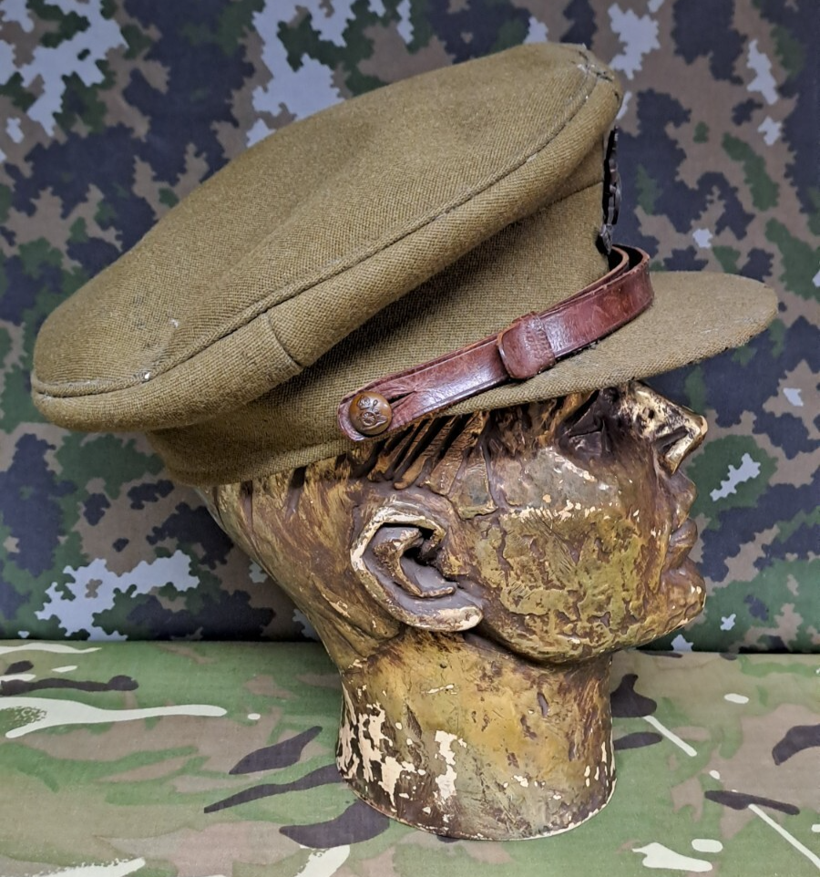 Genuine British Army WW2 Era Royal Artillery Officer Service Dress Cap