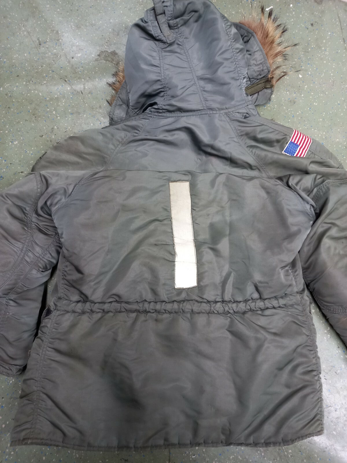 Rare Original Military BUZZ RICKSON'S N-3B Bomber Flight Jacket Sage green