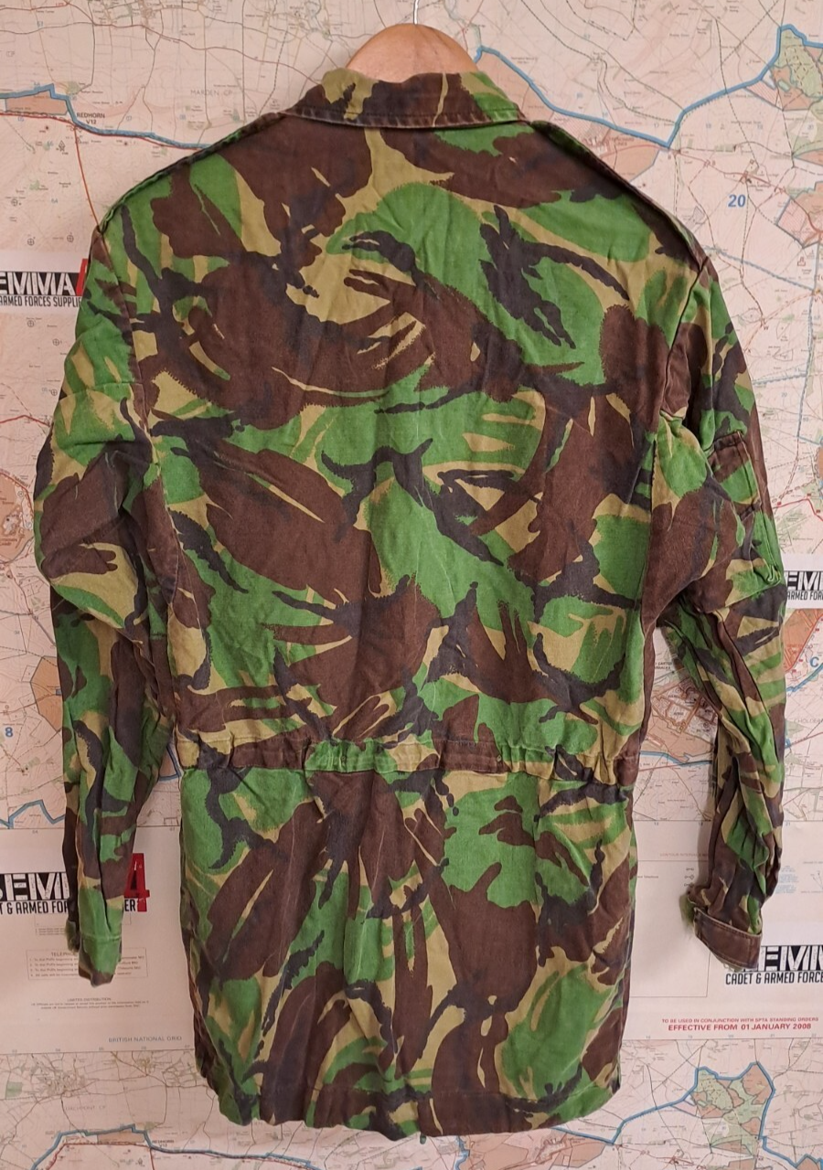 VINTAGE COLD WAR ERA BRITISH ARMY MILITARY DPM CAMO COMBAT SMOCK JACKET 180/96
