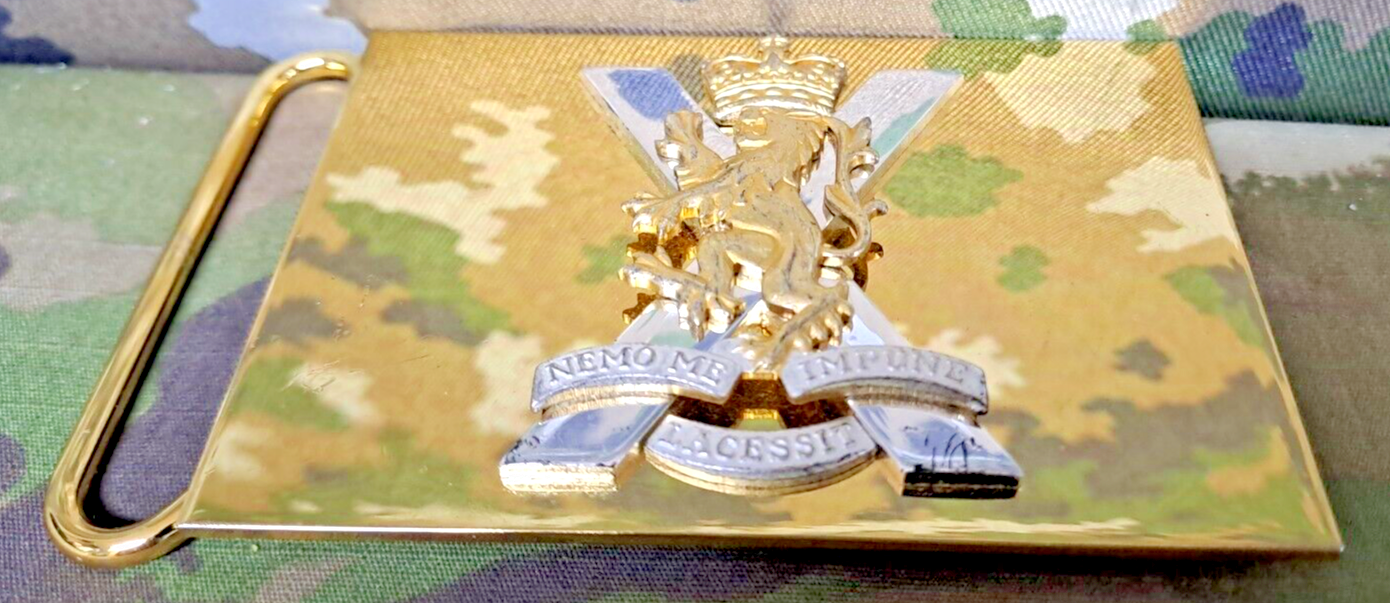 British Army Military Surplus Royal Regiment of Scotland Parade Belt Buckle