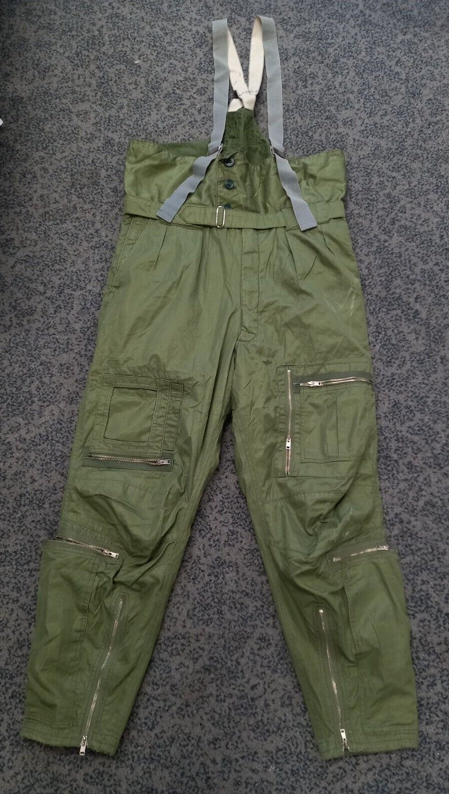 Original Vintage Issue Aircrew Jet Pilot Olive Green Cold Weather MK3 Trousers