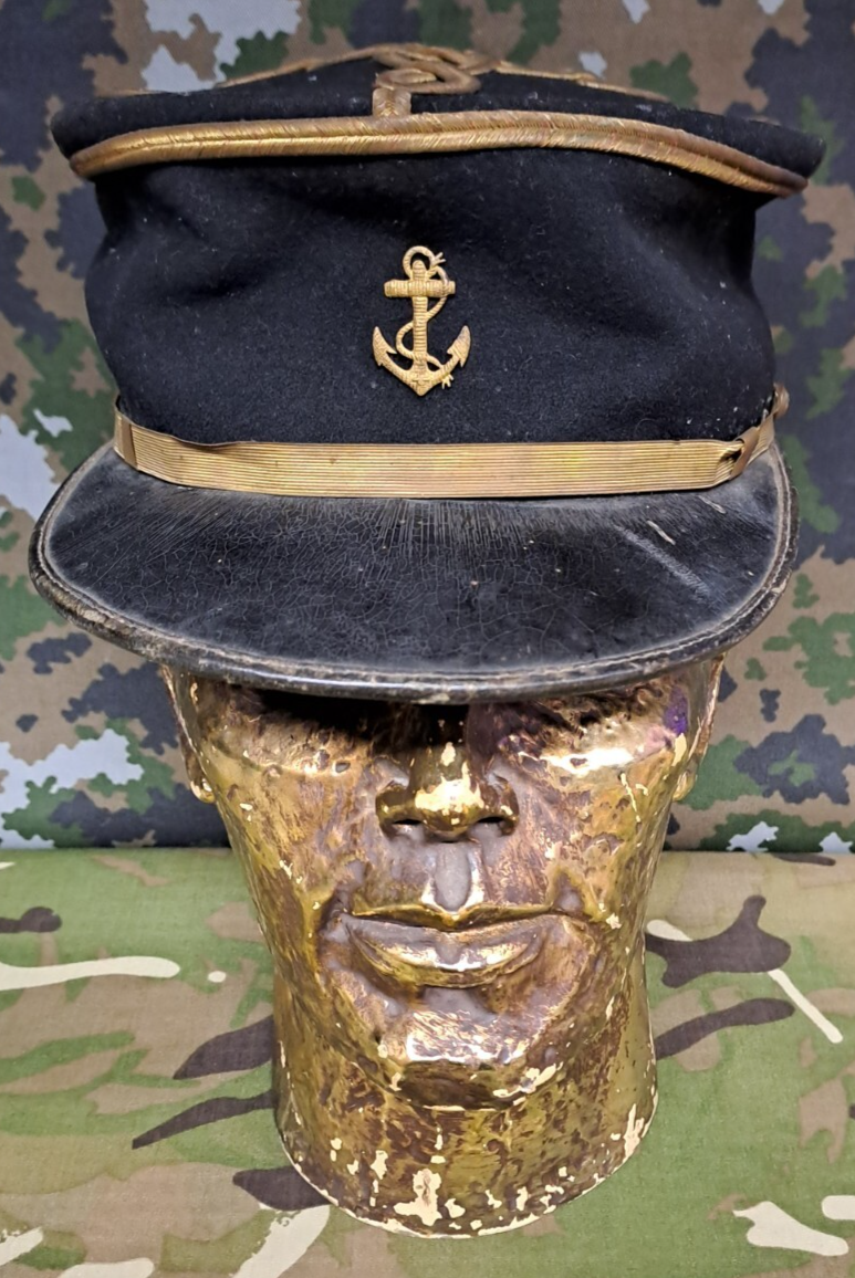 Rare Original French WWII Era French Troupes de Marine Colonial Navy Troops Kepi